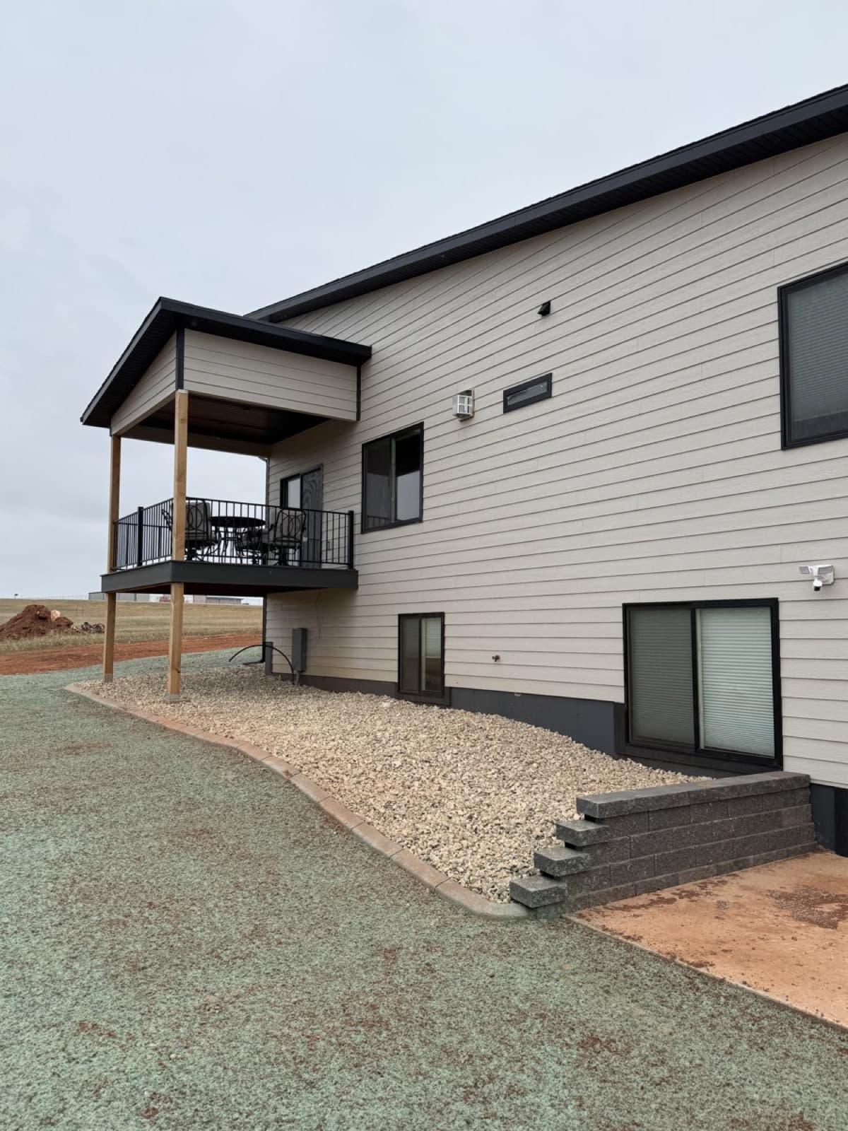 Finished grading with smooth contours ready for seeding or sod