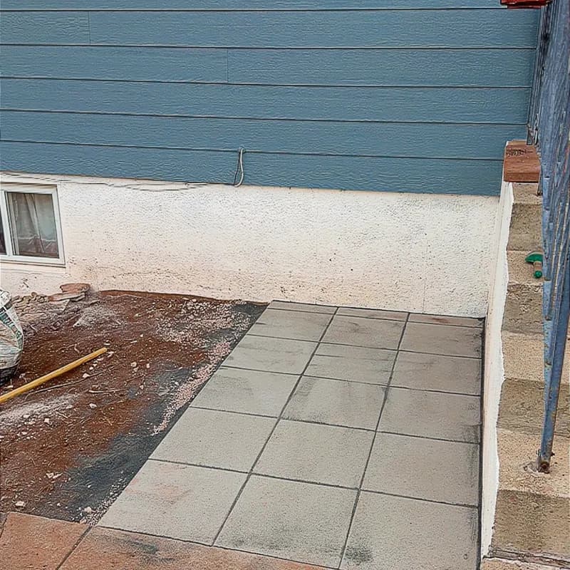 Custom paver patio installation by ATK Landscaping in the Black Hills